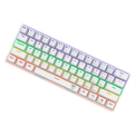 TECLADO T-DAGGER ARENA T-TGK321 | ESPAÑOL | MECANICO | SW-BROWN | RAINBOW | BLANCO