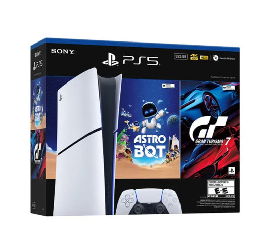 CONSOLA PS5 SLIM 825 GB DIGITAL BUNDLE ASTRO BOT + GRAN TURISMO