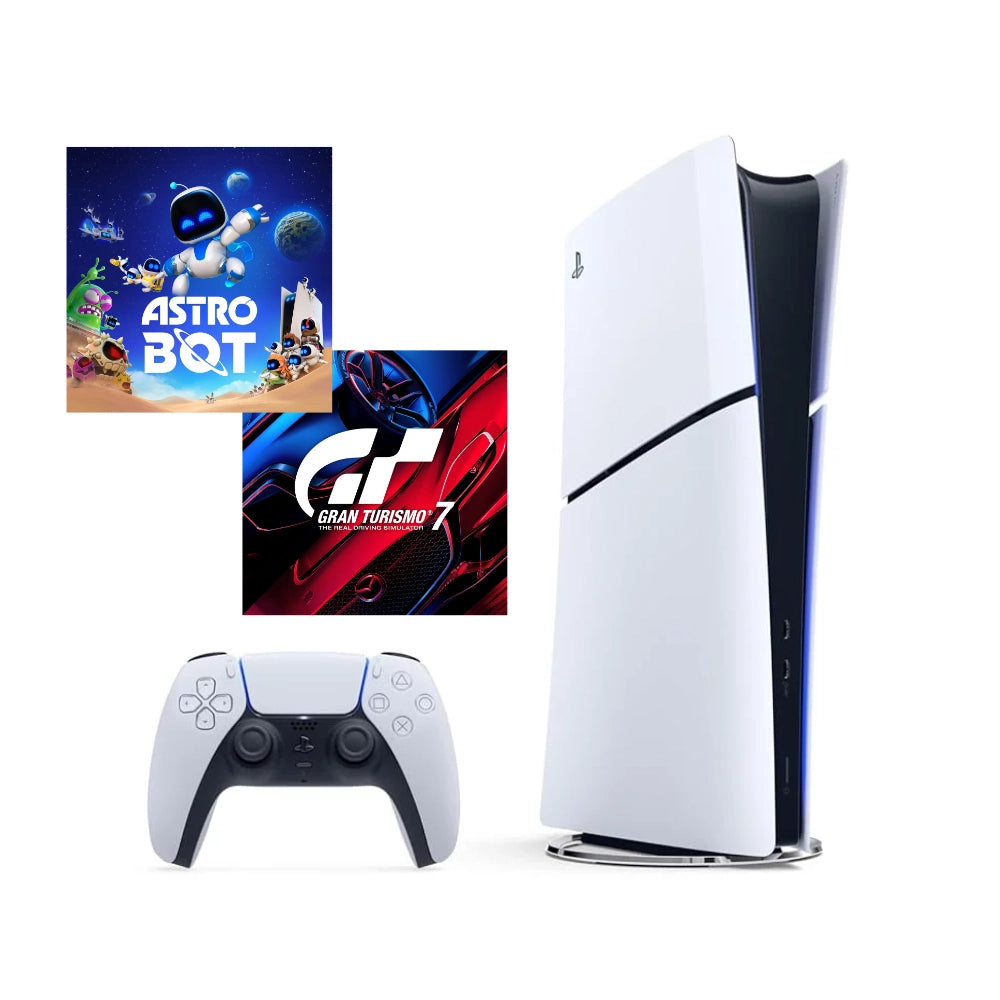 CONSOLA PS5 SLIM 825 GB DIGITAL BUNDLE ASTRO BOT + GRAN TURISMO