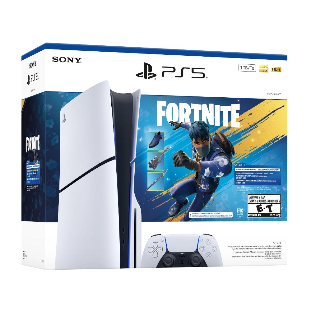 CONSOLA PLAYSTATION 5 SLIM CON LECTOR + FORTNITE FLOWERING CAOS
