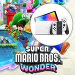 PACK CONSOLA NINTENDO SWITCH OLED BLANCO +VIDEOJUEGO SUPER MARIO WONDER SWITCH