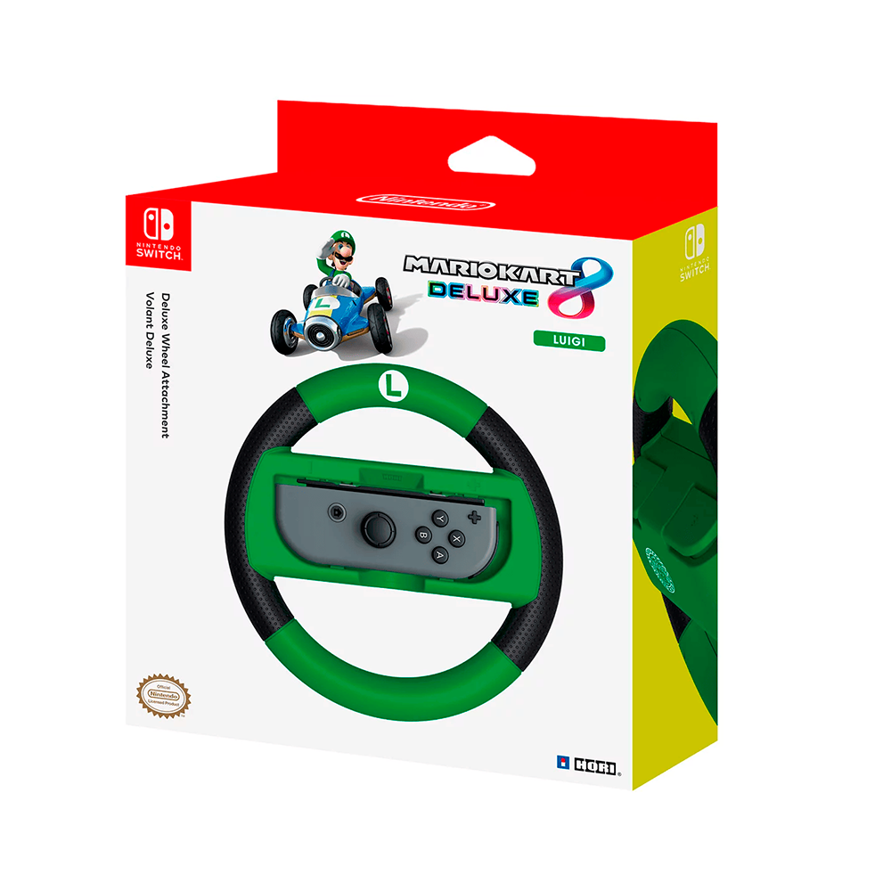 TIMÓN NINTENDO SWITCH MARIO KART 8 EDICIÓN LUIGUI
