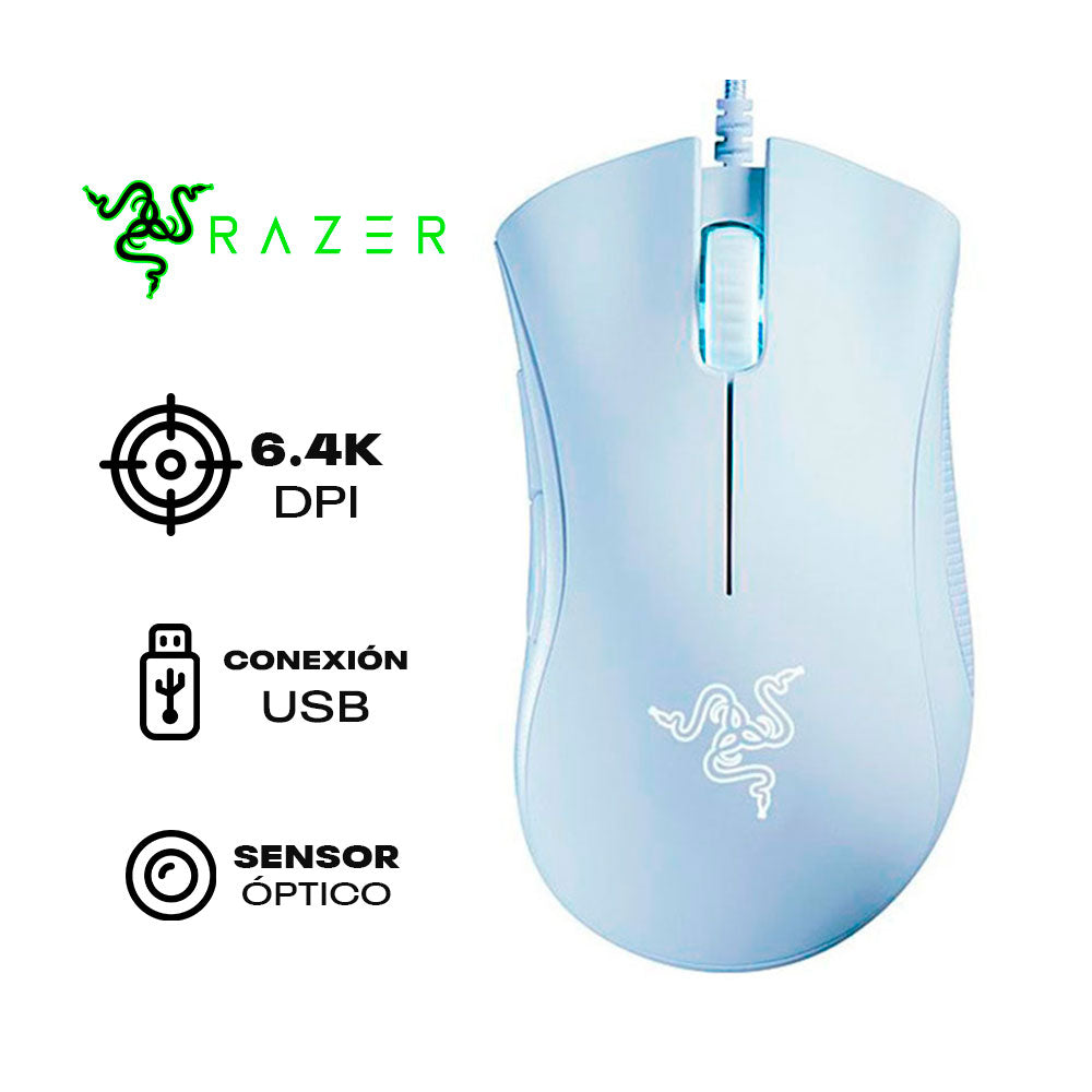 MOUSE RAZER DEATHADDER ESSENTIAL 6,400 DPI BLANCO