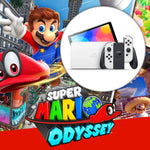 PACK CONSOLA NINTENDO SWITCH OLED + VIDEOJUEGO MARIO ODYSSEY