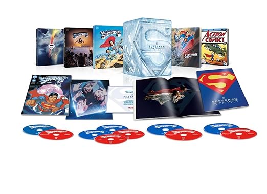 Superman 5-Film Collection (Amazon Exclusive / 4K Ultra HD + Blu-ray + Digital / Steelbook Library Case Collection)