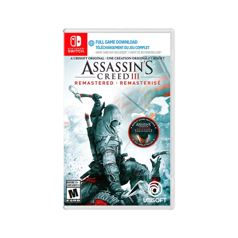 VIDEOJUEGO ASSASSIN'S CREED III REMASTERED NINTENDO SWITCH LATAM