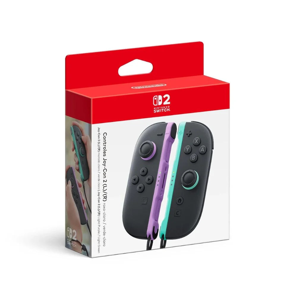 CONTROL JOY-CON (L-R) MORADO CLARO Y VERDE CLARO NINTENDO SWITCH 2 EDI