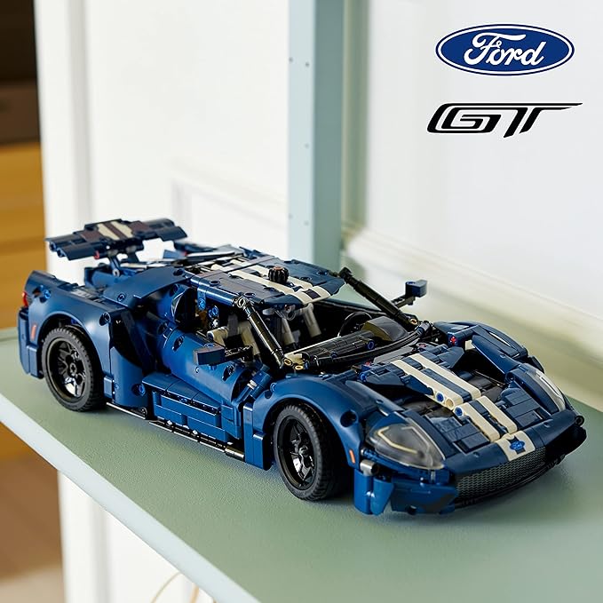 LEGO Technic 2022 Ford GT - Juego de construcción para adultos, kit coleccionable con características auténticas, a escala 1:12 en adelante, regalos para hombres y mujeres, para exhibir como dormitorio o decoración del hogar - 42154