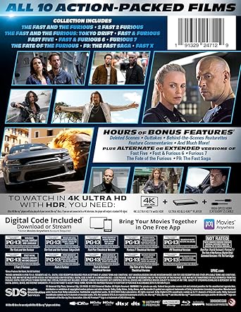 Fast & Furious 10-Movie Collection - 4K Ultra HD + Digital [4K UHD]