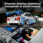 LEGO Speed Champions 2 Fast 2 Furious Nissan Skyline GT-R (R34) 76917 - kit de construcción de autos de carreras, coleccionable con minifigura Racer, juego 2023 para niños y niñas a partir de 9 años