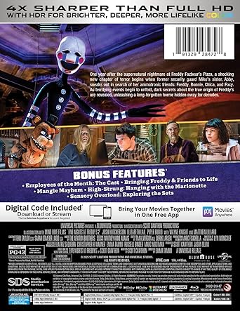 Five Nights at Freddy's 2 (Steelbook) (4K Ultra HD + Blu-ray + Digital Copy)