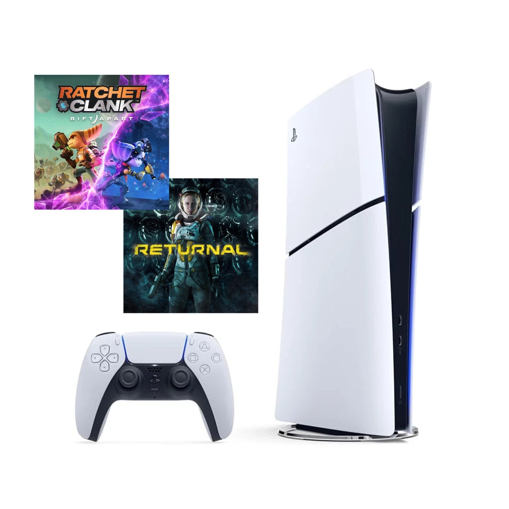 CONSOLA PLAYSTATION 5 SLIM DIGITAL + RETURNAL+ RATCHET & CLANK BUNDLE