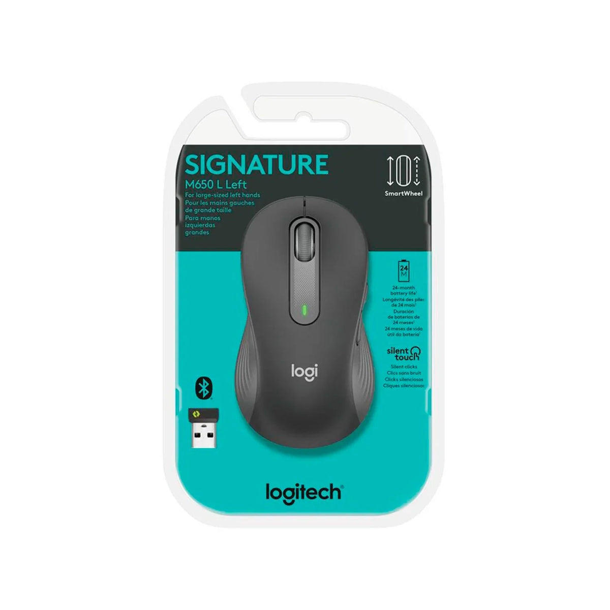 MOUSE LOGITECH SIGNATURE M650 SILENT INALÁMBRICO GRAFITO