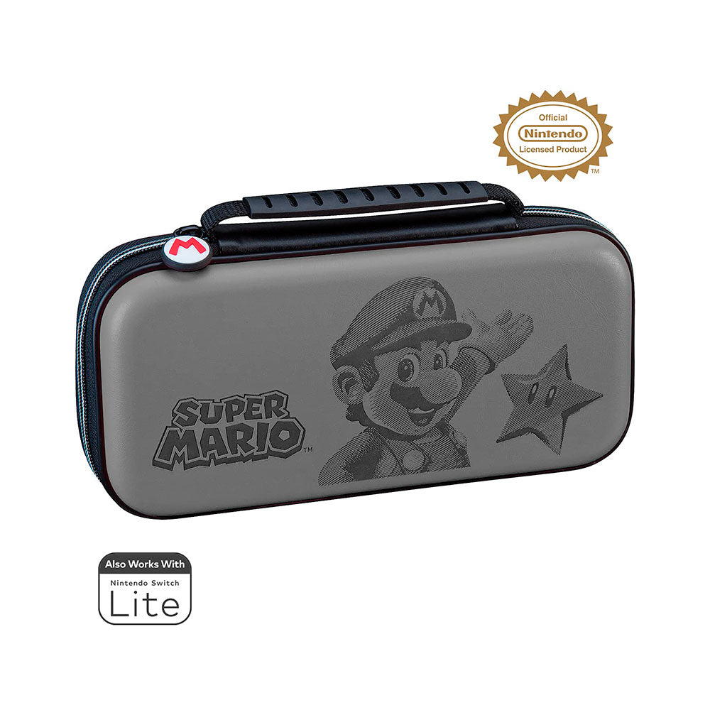 GAME TRAVELER DELUXE TRAVEL CASE NINTENDO SWITCH SUPER MARIO GRIS