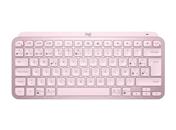 TECLADO LOGITECH MX KEYS MINI MULTIDISPOSITIVO ILUMINADO ROSA