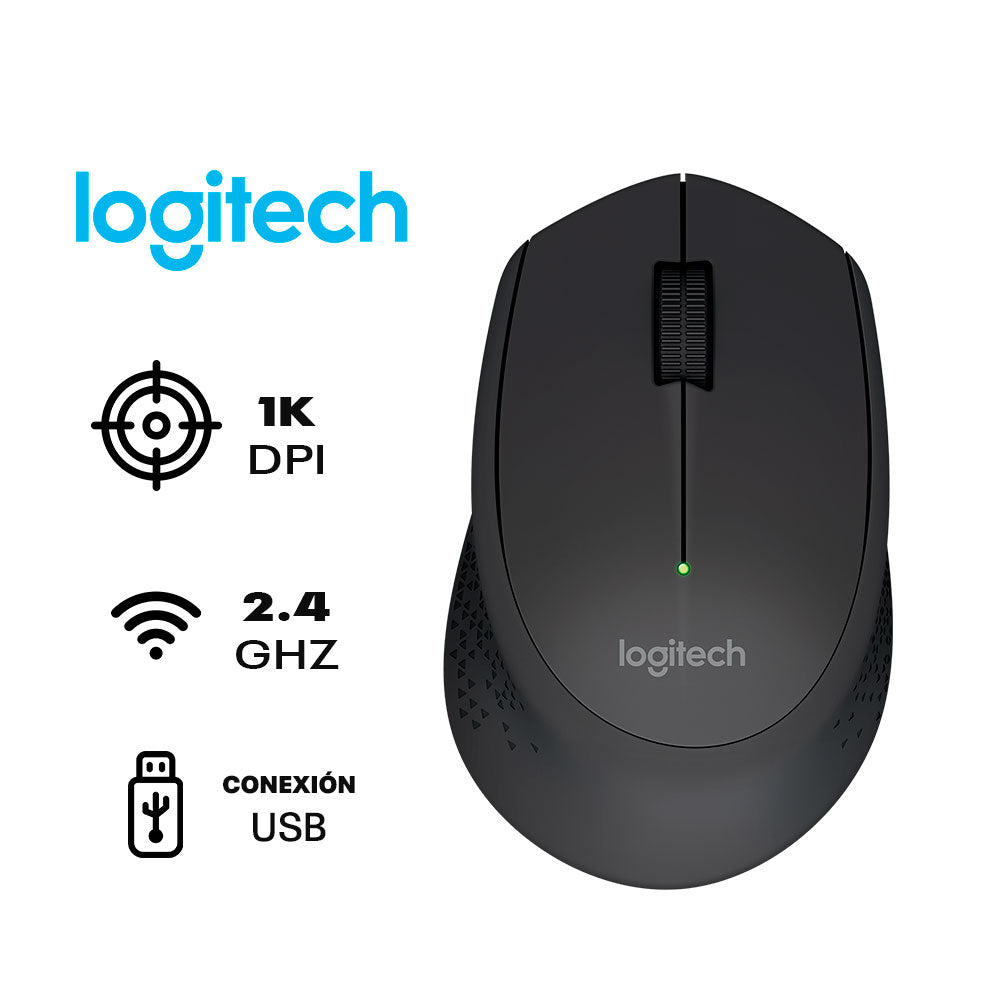 MOUSE LOGITECH INALAMBRICO WIRELESS M280 NEGRO