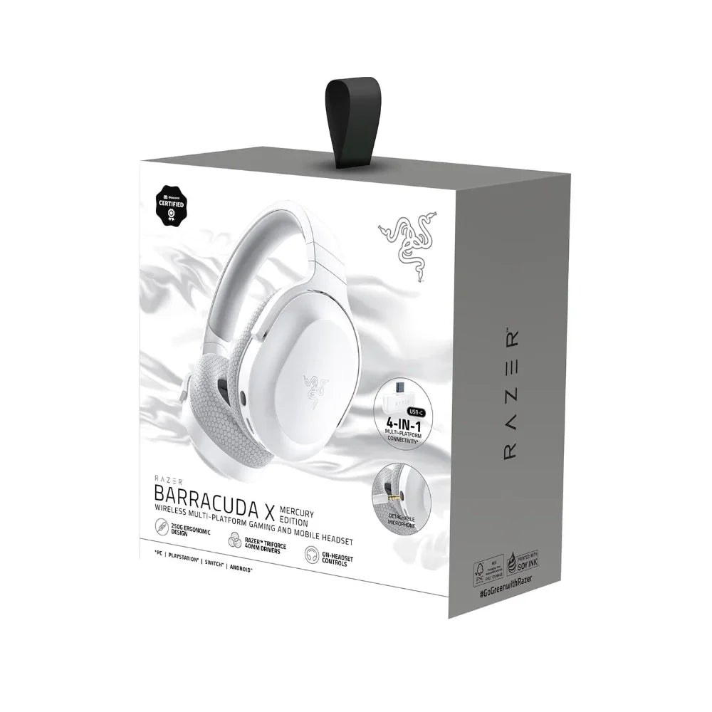 AUDIFONO RAZER BARRACUDA X 2022 INALAMBRICO 7.1 BLANCO